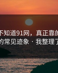你可能不知道91网，真正靠的是浏览器劫持的常见迹象 · 我整理了证据链